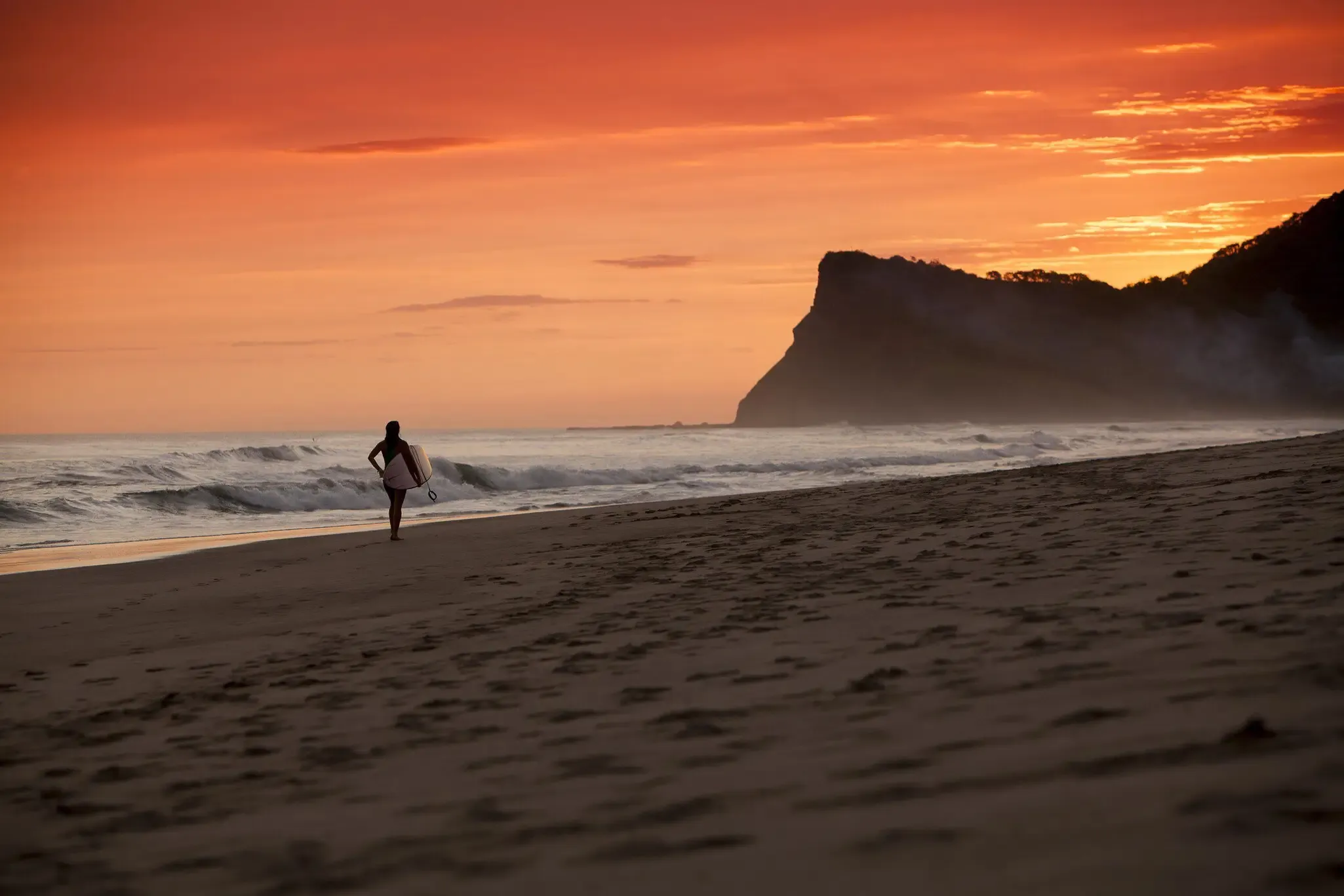 Nicaragua Pacific coast landscape at dusk, near Tola, where most Nicaragua Construction projects are located