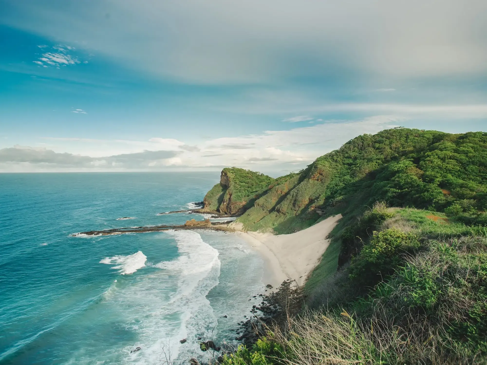 Contrasting landscapes in Nicaragua, Pacific coast and northern highlands, showing regional differences relevant to construction costs